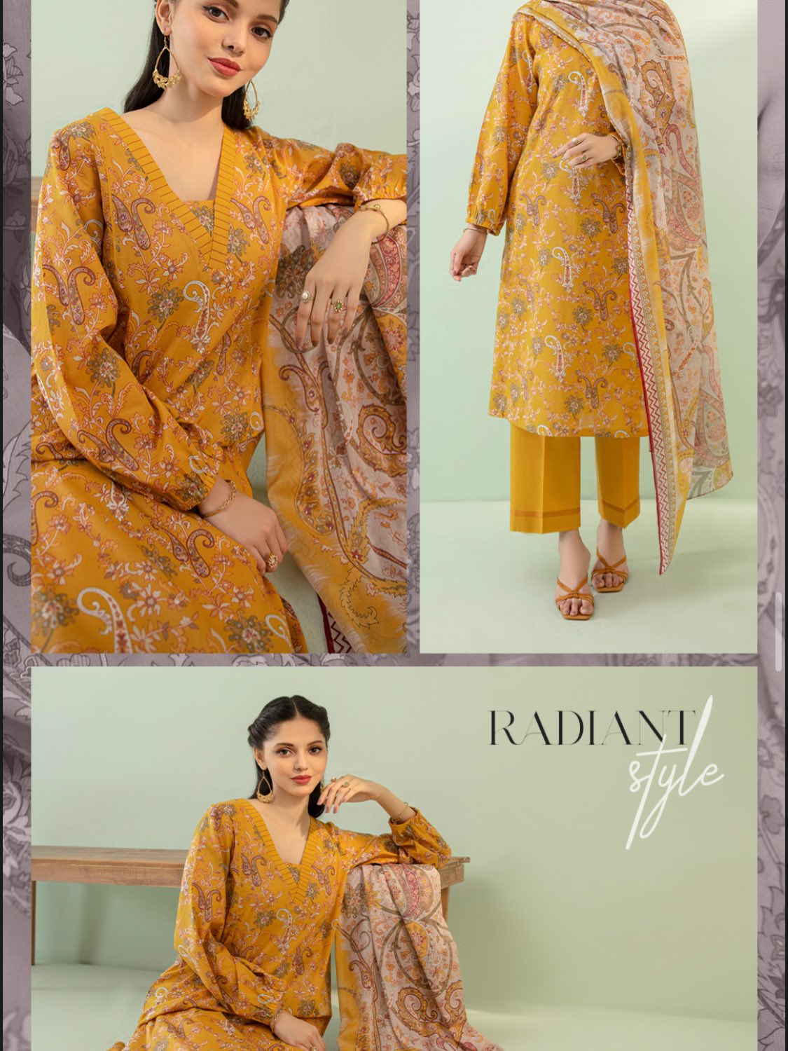 NISHAT LAWN 3PIECE ARTICLE#1